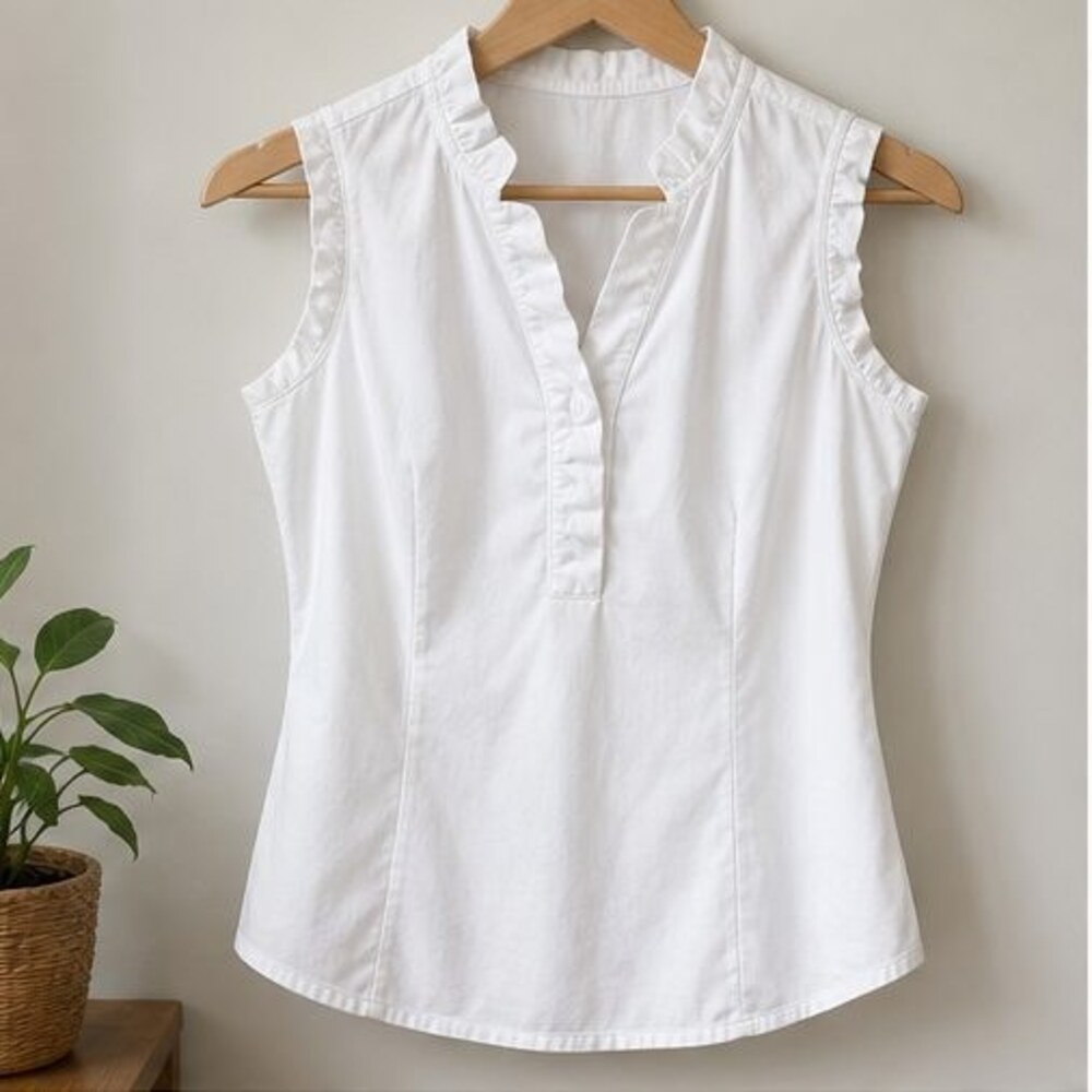 White Smocked Top